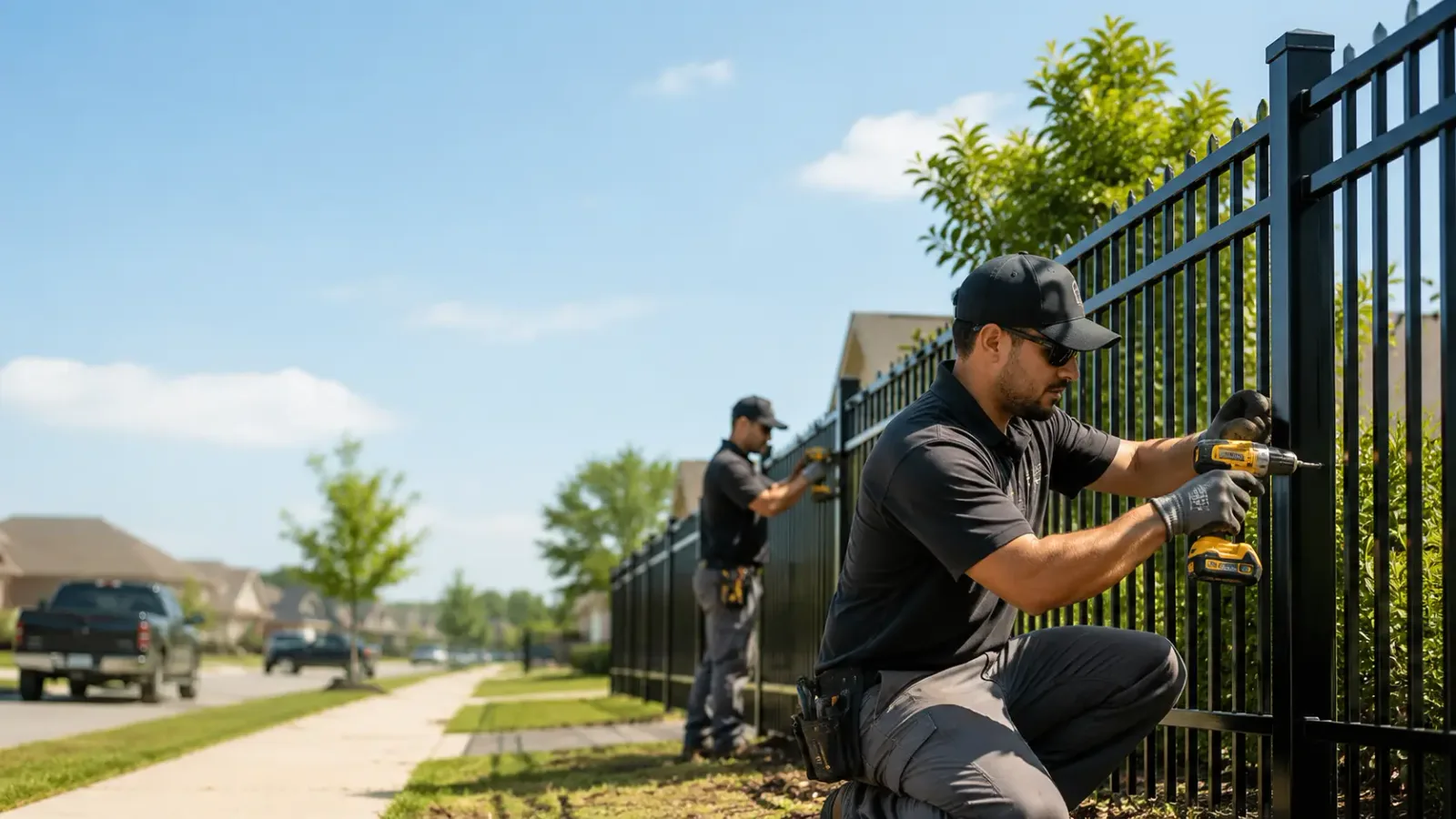 Metal Fence Installation in Houston, OH